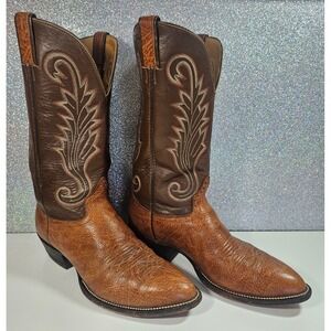 HONDO Boots Men's 11.5 D Walnut Shoulder Leather Western Cowboy Boots